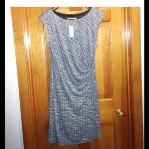 Ann Taylor Loft Black & White Sheath Dress🌹NWT